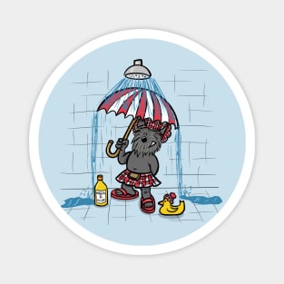 Real Scotties Dinnae Take Nae Showers! Magnet